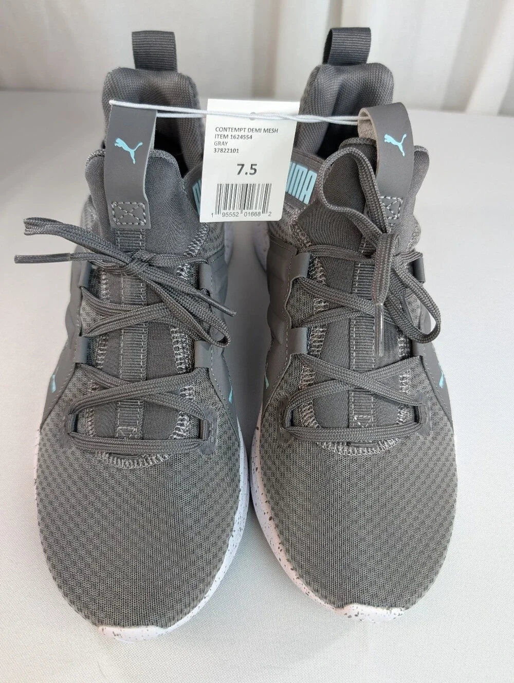 Puma Contempt Demi Mesh Women's Running Walking Sneakers Gray And Teal